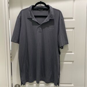 Travis Mathew Grey Prima Cotton Short Sleeve Polo